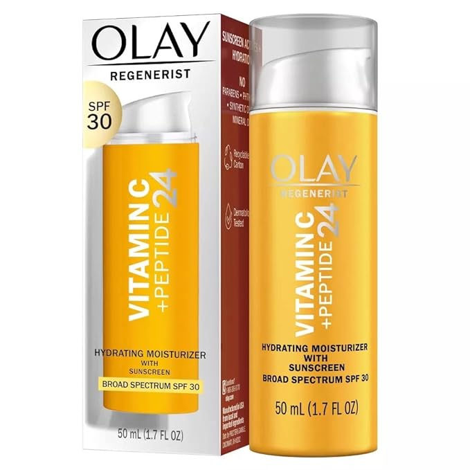 Olay Vitamin C Hydrating moisturizer with sunscreen, SPF 30, 1.7 Oz