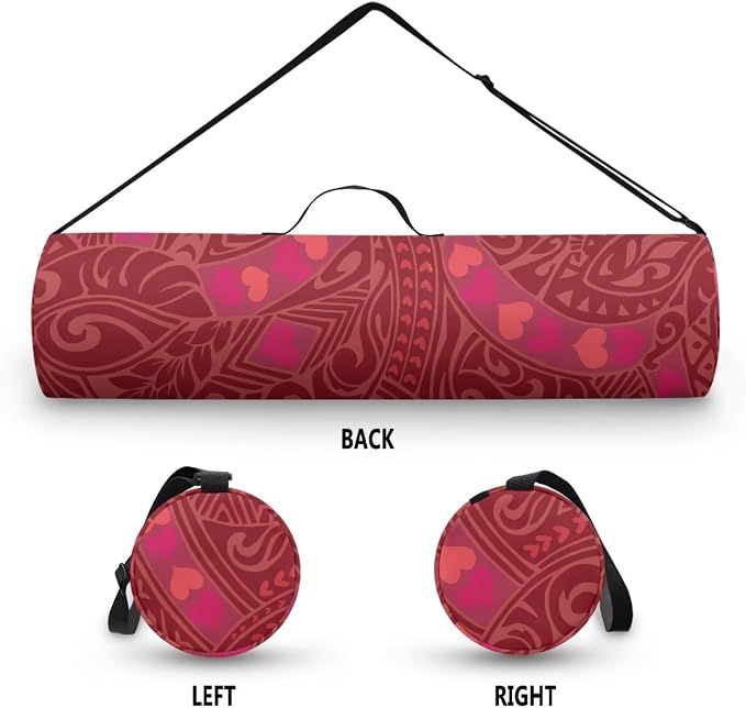 Yoga Mat Bag with Adjustable Shoulder Strap and Handle Zipper, 30in Wide x 6.3in Diameter for Yoga Mat Storage