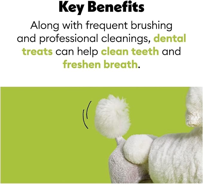 Wiggles & Wags Puppy Dental Sticks, Chicken Flavor, 5.1 oz, 10 Count with DN Essentials Bone Waste Bag Dispenser & Roll