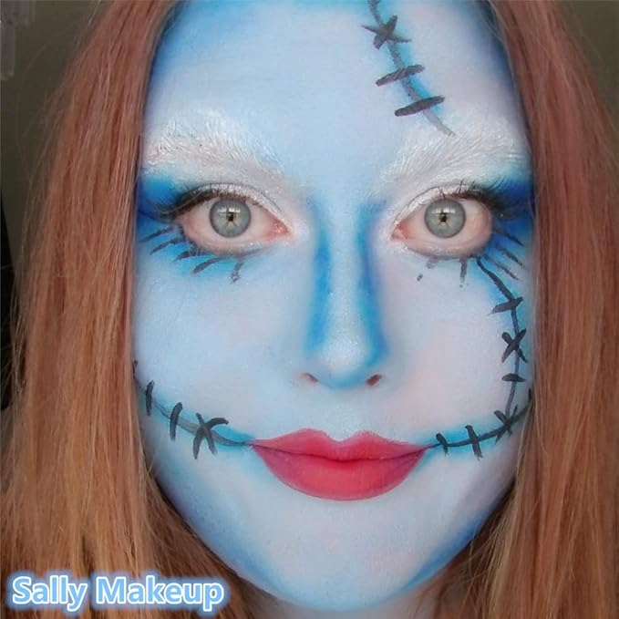 Go Ho Makeup Clown Red Cream-Blendable Stick -Red Eye Black Face Body Paint Professional SFX Makeup,Safe Facepaint Nose&Lip Smacking for Halloween