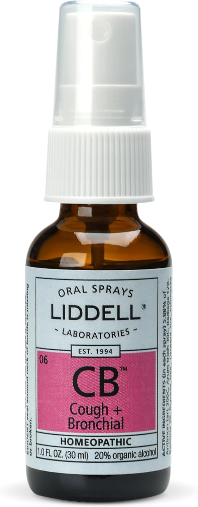 Liddell Homeopathic Cough and Bronchial Spray, 1 Ounce