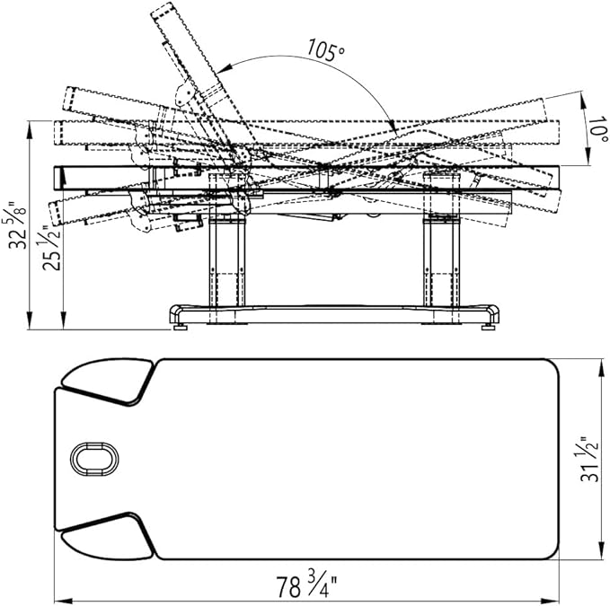 Dir Full Electric Medical Spa Treatment Massage Table Facial Beauty Bed Tranquility