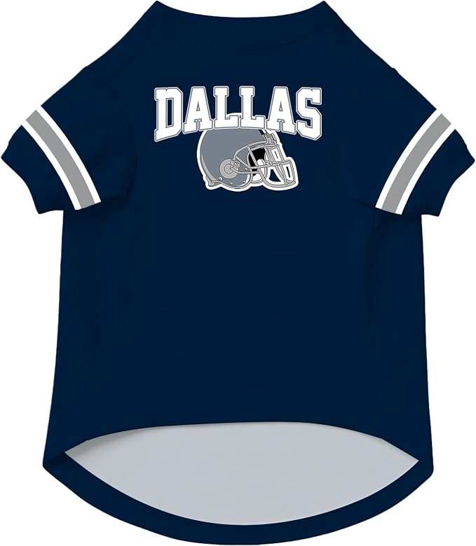 Dallas Dog Clothes Personalized Pet Jersey T-Shirt Custom Name Number