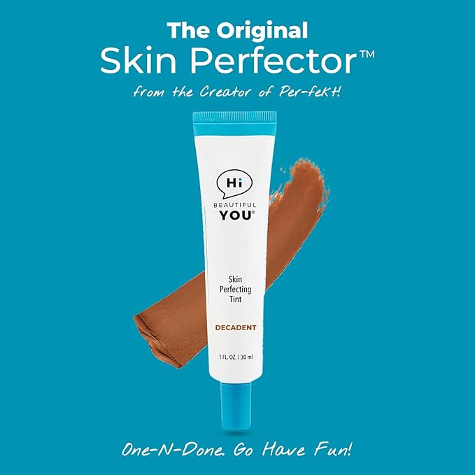 DECADENT - BE YOU SKIN Perfecting Tint with Hydrating Benefits - The Original Skin Perfector from the Creator of per-fekt - Lightweight, Natural Finish veryday Use. Enhance Skin Tone.