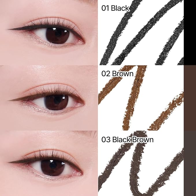 CLIO Sharp So Simple Waterproof Pencil Liner, 2mm Ultra Slim Precision Tip, Smooth Tug Free Glide, Smudge Resistant Long Wear Formula, Clean Eye Definition, Easy Control For Daily Makeup (002 Brown)