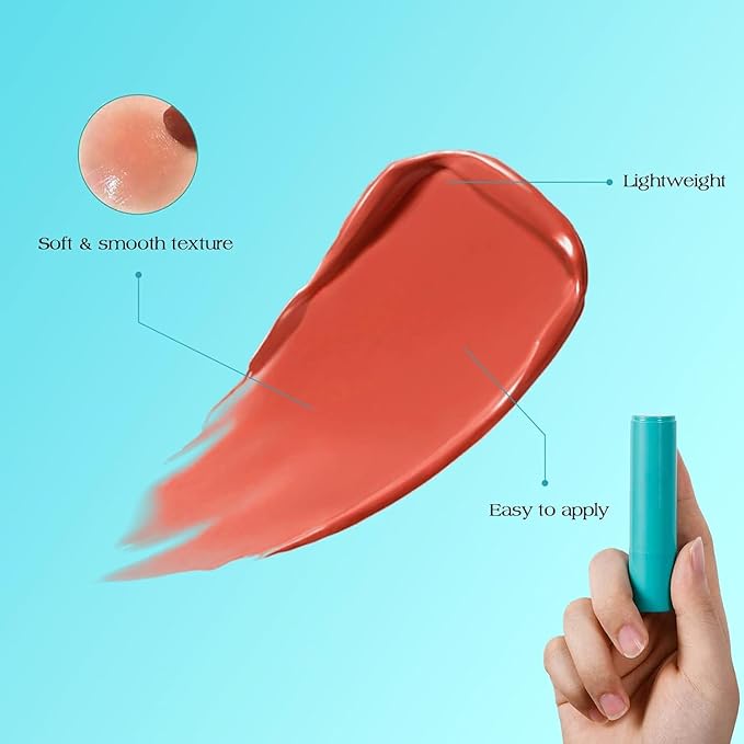 Charm Kiss Lip Tint Hydrating, Sheer Strength Hydrating Lipstick,Powerful Moisturizing Water Lipstick Natural Ingredients, Non-Sticky And Long-Lasting, Glossy Lip Tint Stain for Women (2# Dusty Rose)