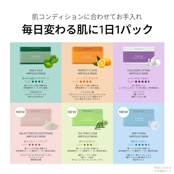 TIRTIR TEA TREE CLEAR AMPOULE MASK 310g*30sheets