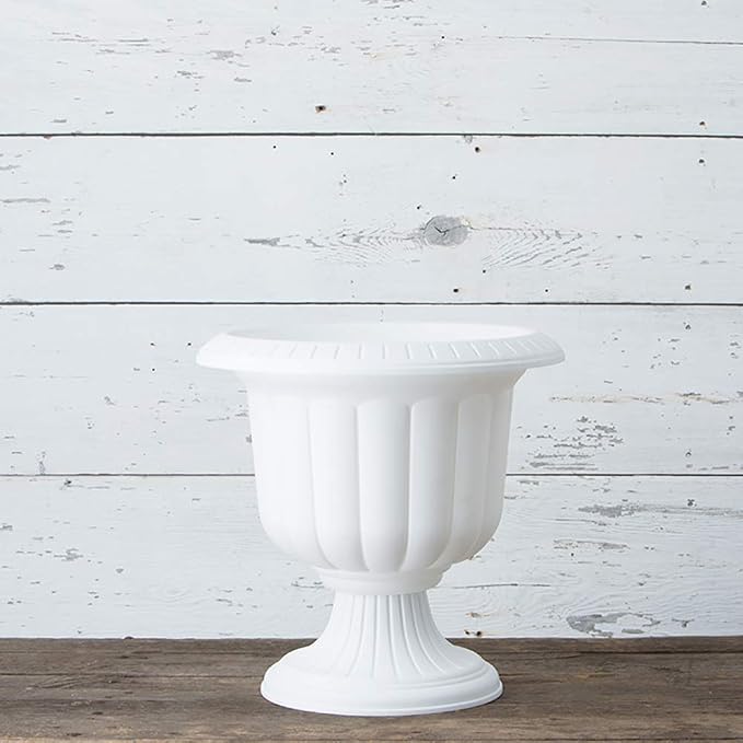 Root & Vessel Classic Urn, White, 19-Inch