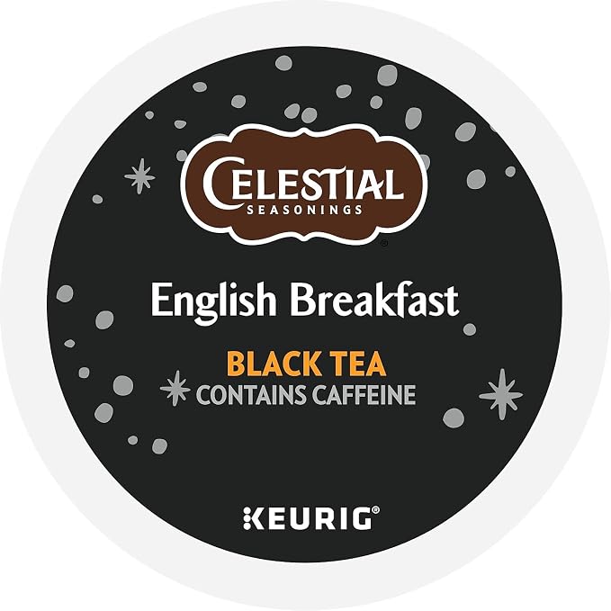 Celestial Seasonings English Breakfast Black Tea, Single-Serve Keurig K-Cup Pods, 24 Count