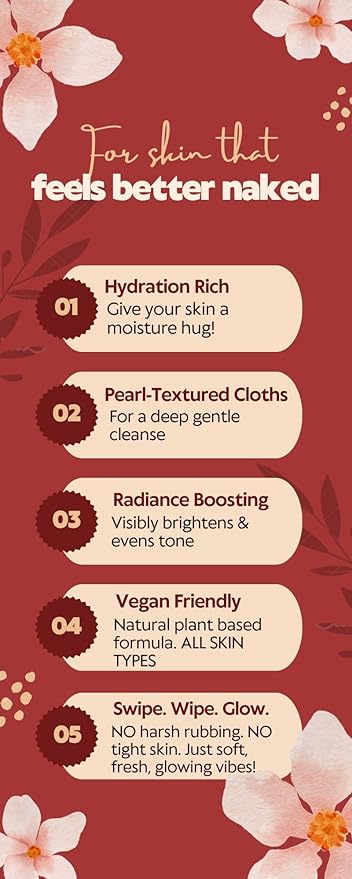 Fresh One Makeup Remover Wipes - Facial Cleansing | Deeply Hydrating | Brightening, Radiance-Boosting | Gently Removes Waterproof Makeup, Oil, & Eye Mascara | Face wipes for women | STRIPTTE (90 CT)