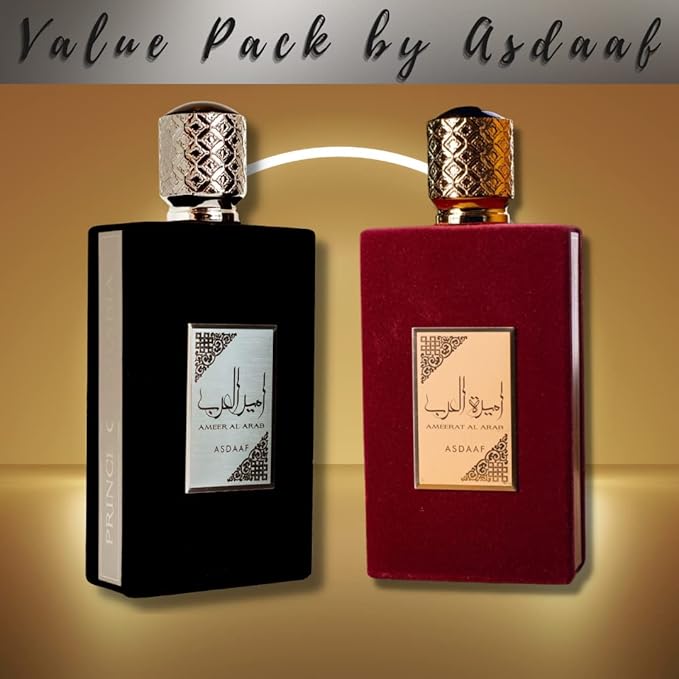 Asdaaf Ameer Al Arab and Ameerat Al Arab EDP 100ML (3.4Oz) Value Pack (VALUE PACK)