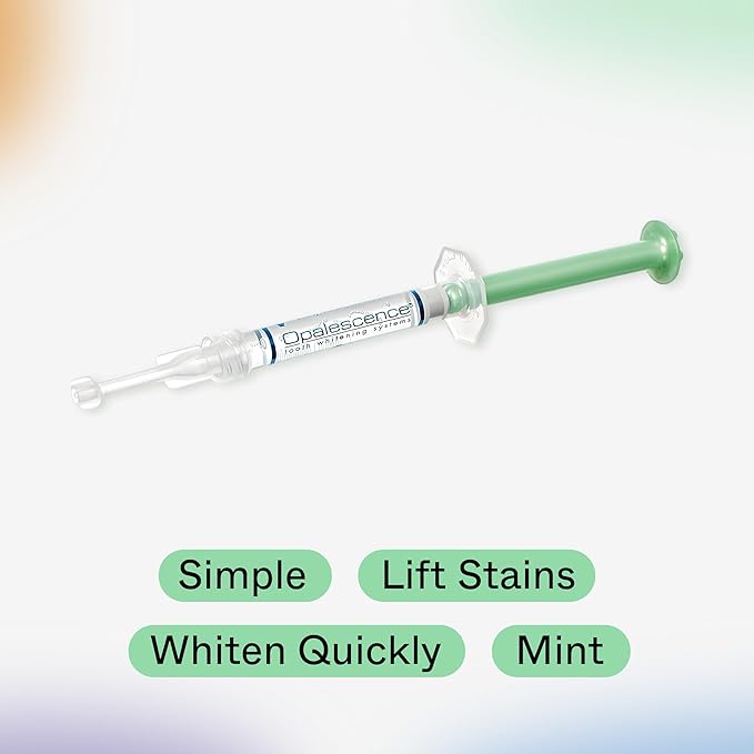 Opalescence 15% - Gel Syringes Teeth Whitening Refill Kit - Low Sensivity (8 Syringes) - Carbamide Peroxide - Cool Mint- Made in The USA by Ultradent - Tooth Whitening 5195-4