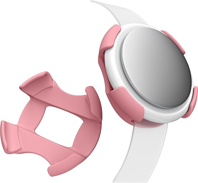 SNAP! AirTag Holder - 3/8" & 5/8" Set - for Cats, Kittens, Puppies, & Small Dogs - Fits Collars, Harnesses, Straps, Bags & More - Made in USA - Passion Pink