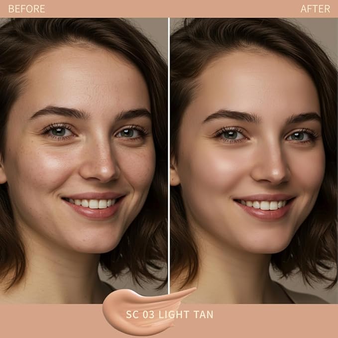 SIIA Cosmetics Seamless Fit Foundation Duo in SC03 Light Tan