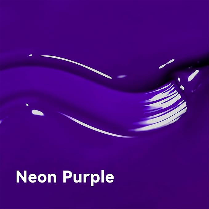MAYCHAO 15ML Neon Purple Gel Nail Polish 1Pc Bight Purple Nail Polish Soak Off UV LED Nail Gel Polish Nail Art Starter Manicure Salon DIY at Home, 0.5 OZ