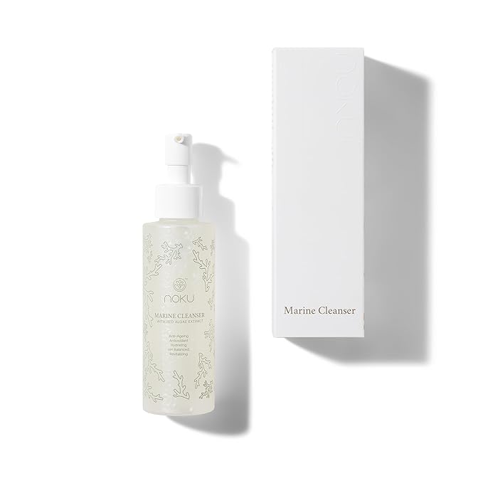 Noku Marine Cleanser | Blue Beauty | Vegan & Cruelty-Free with Red Algae Extract, For Hydration and Calms Redness, Bioactive Molecules, Marine Peptides