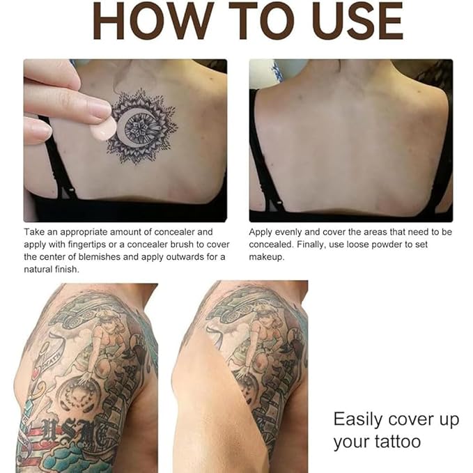 Body Coverage Perfector 1PCS Waterproof Transfer-Resistant Leg & Body Makeup, Long Lasting Tattoo Cover Up Makeup 3.5oz