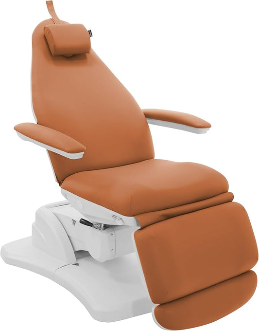 SKINACT Bents Electric Medical Spa Treatment Table Facial Massage Bed Camel Orange