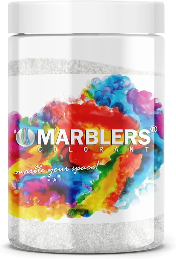 MARBLERS White Mica Powder [Luna Pearl] 4oz (113g) | Cosmetic Grade | Epoxy Resin Pigment, Dye | Non-Toxic, Vegan, Cruelty-Free | Lip Gloss, Nails, Body Butter, Bath Bomb, Candle & Soap Making