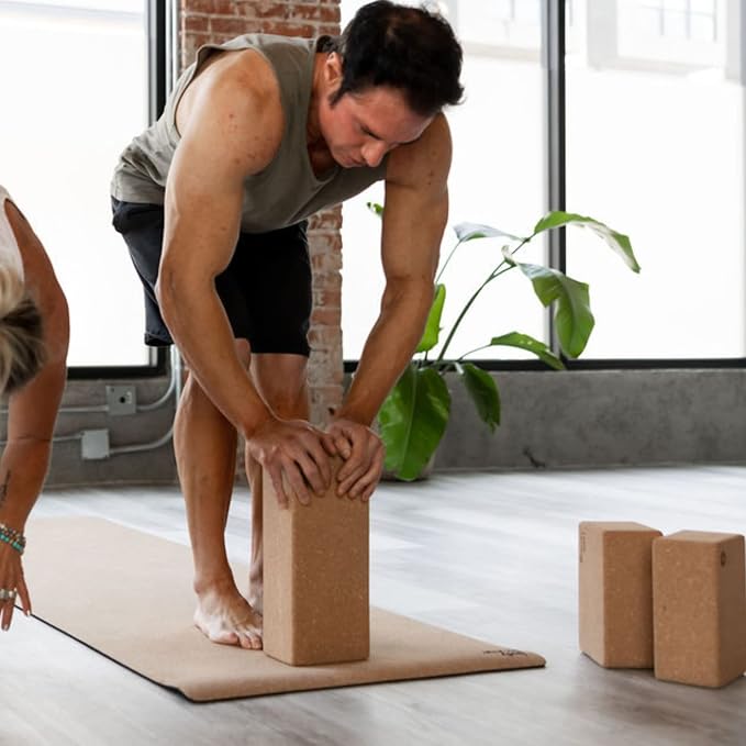 Freedom Block – World’s Tallest Cork Yoga Block (14” x 6” x 4”) | Extra Large Yoga Block for Better Support, Balance & Flexibility | Raises the Floor for Safer, More Accessible Yoga | Body By Yoga