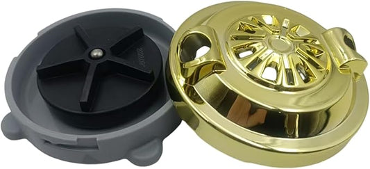 Universal for Pipeless Magnetic Jet Head Motor for LURACO Jet Motor Pedicure spa Chair Part Magnetic Head BF-004 Pedicure spa Tubs Includes Propeller and Cap Gold