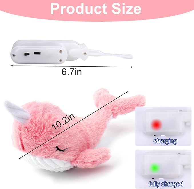 Mity rain Interactive Dog Toys Whale
