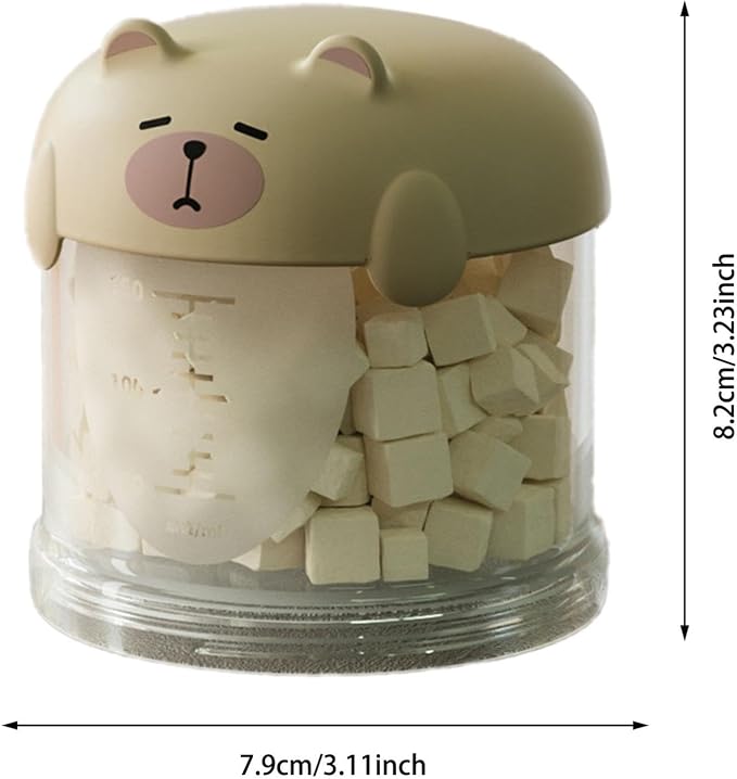 Outdoor Dog Treat holder Airtight, 2025 New Upgrade Large Cute Dog Treat Jar with Lids, Classified Storage Pet Food packaging Jar Treat Bottle, Multi-functional Multi-layer Dispenser (Brown, 1 Layer)