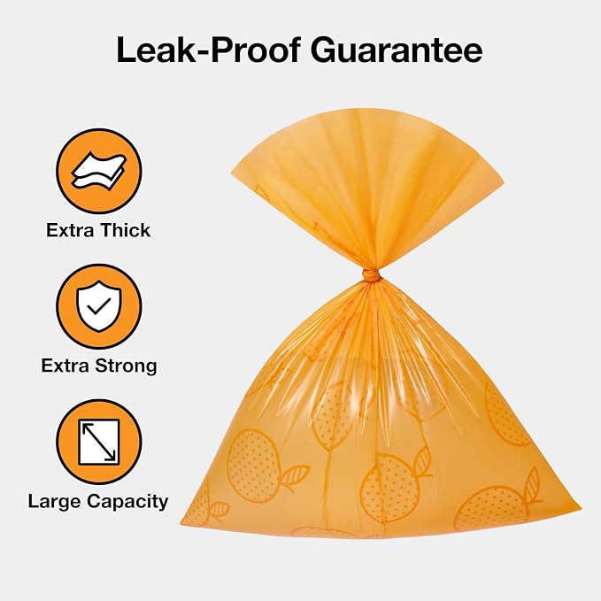 VETRESKA Citrus Scented Dog Poop Bags, 540 Counts, Leak Proof | Extra Thick and Large Pet Waste Bags for Dogs Walking and Cat Litter, 36 Refill Rolls