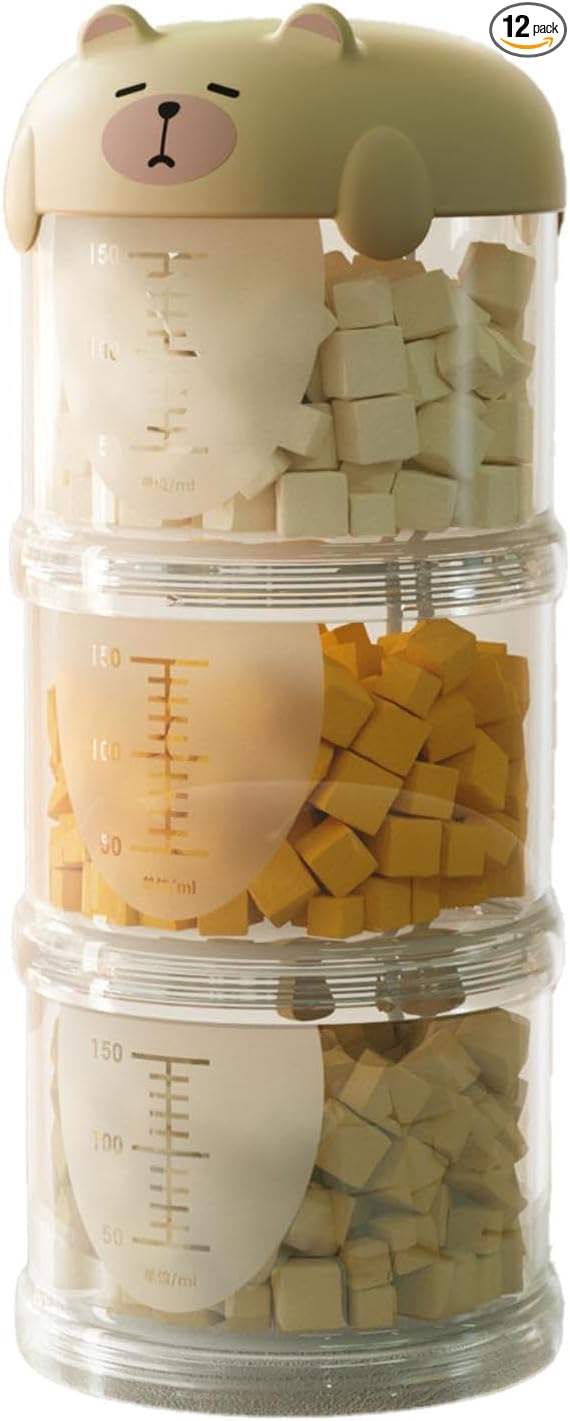 Outdoor Dog Treat holder Airtight, 2025 New Upgrade Large Cute Dog Treat Jar with Lids, Classified Storage Pet Food packaging Jar Treat Bottle, Multi-functional Multi-layer Dispenser (Beige, 3 Layer)