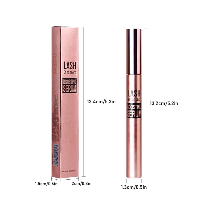 Eyelash Growth Serum With Brush Head - Safe & Gentle Lashes Care, Sheen and Nourish, Deep Repair - Creates Thick, Long, Curled Eyelashes, Natural Longer (0.123oz/3.5g)