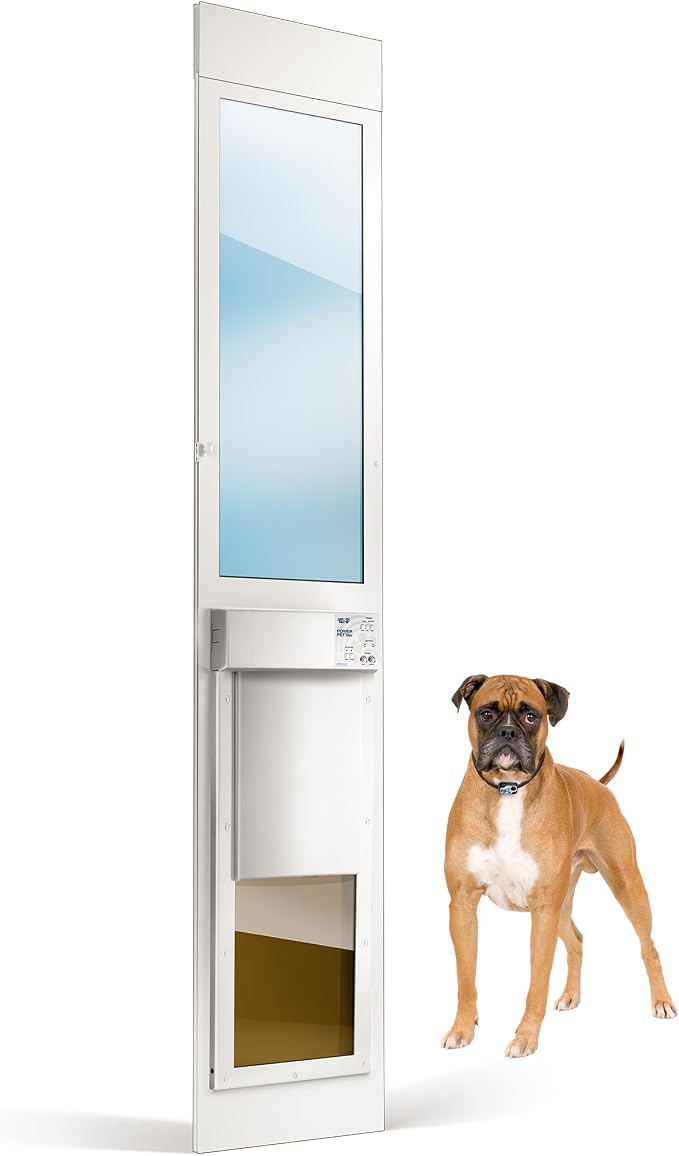 Power Pet Smart Automatic Electronic Pet Door by High Tech Pet (Patio Tall - 92½-96, Large, Non-WiFi)