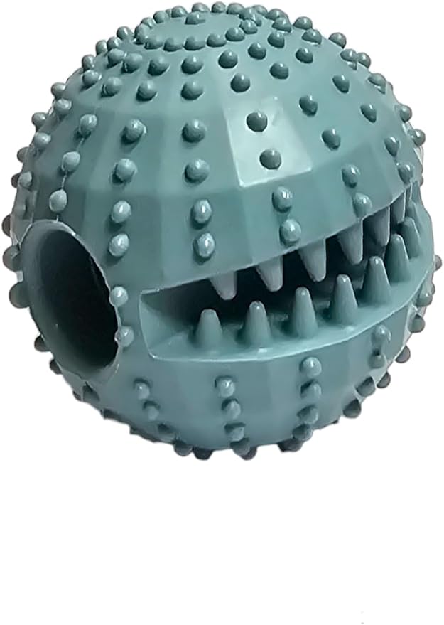 Dog Interactive Treat Dispensing Chew Toy | Small to Medium Breeds | Fill it with Snacks or Soft Foods | Helps to Relax | Help Maintain Your Pets Dental Hygiene (Pastel Green, Piranha 2.3'')