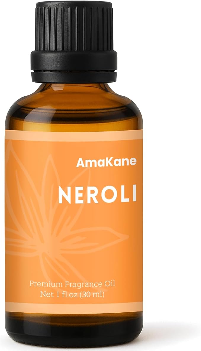 AmaKane Neroli Essential Oil, Floral Diffuser Oil for Home, Candle Making Scents, Fragrance Oil for Soap Making, Neroli Aromatherapy Oil, 30ml