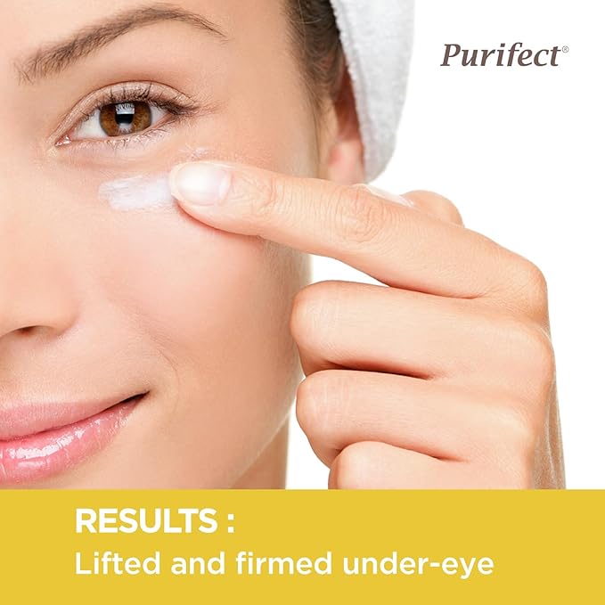 Purifect 7 Collagen Blend Under Eye Cream – Lifts, Tightens & Firms Under Eye Area with Panthenol, Made in USA – Anti-Aging Collagen Cream Hydrates & Softens Skin for Fine Lines, Wrinkles & Eye Bags