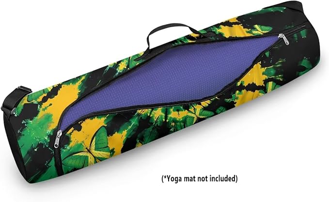 Yoga Mat Bag with Adjustable Shoulder Strap and Handle Zipper, 30in Wide x 6.3in Diameter for Yoga Mat Storage