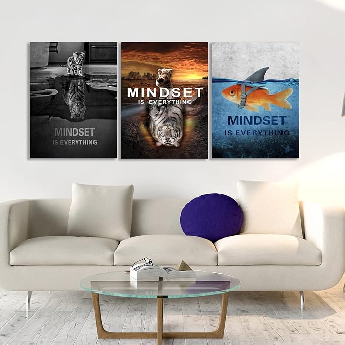 Success Wall Painting Inspirational Wall Art Office Wall Decor Motivational Wall Art Canvas Black Poster Positive Inspirational Framed Artwork Prints Picture for Living Room Office [72''W x 36''H]