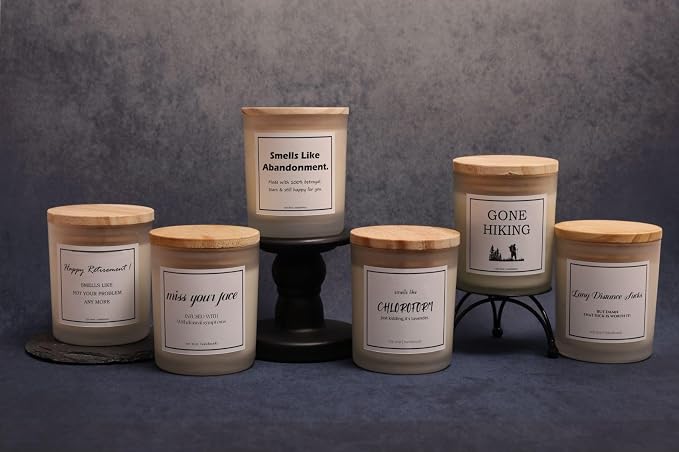 Hiking Gifts for Men and Women - Unique Hiker Gift Ideas for Birthday, Christmas - Cool Themed Candle for Hiking Lovers