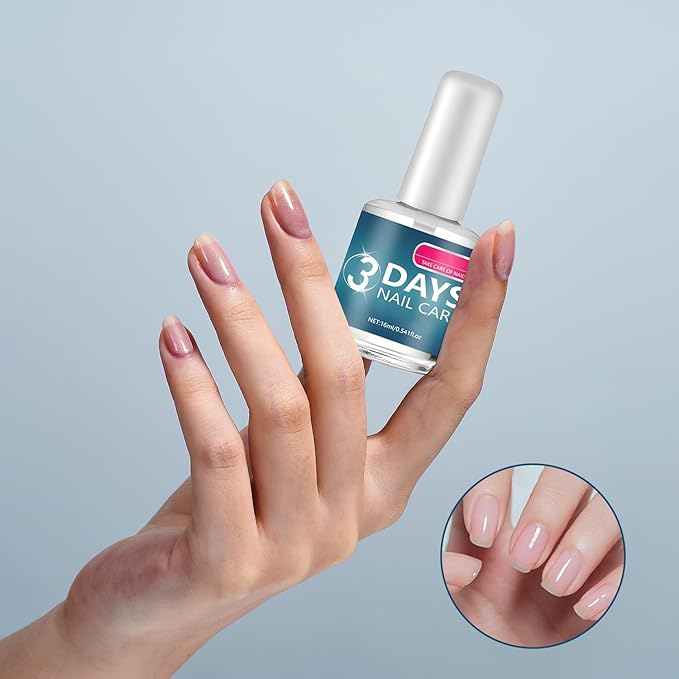 2pcs 3 Days Nail Care Strengthening and Hydration, for Dry, Weak & Fragile Nails, 16ml/0.56oz