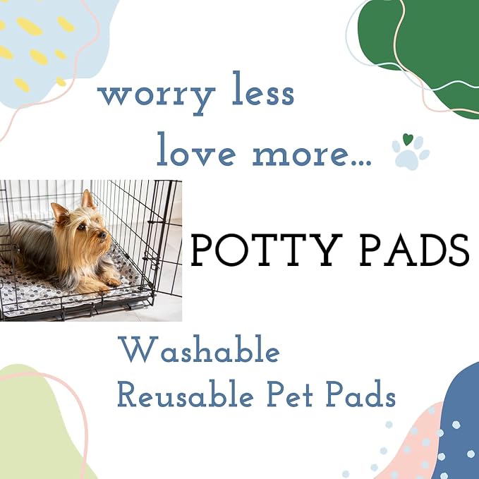 Caldwell's Pet Supply Co. 24x36 Potty Pads, Medium, Set of 2 | Washable, Reusable, Waterproof, For Dogs, Puppy Potty Mat