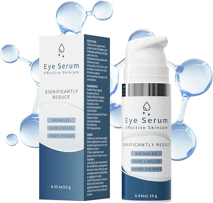 Under Eye Bags and Wrinkles, Under Eye Cream for Puffiness and Bags, Temporary Instant Firm Lifting Cream, 15g Rapid Eye Cream Visibly Reduces for Bags Under Eyes Bags Dark Circles Men Women