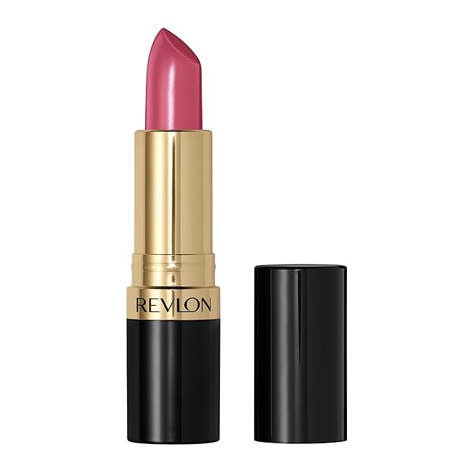 Revlon Super Lustrous Lipstick, Creamy Formula For Soft, Fuller-Looking Lips, Moisturized Feel, 805 Candied Rose, 0.15 oz