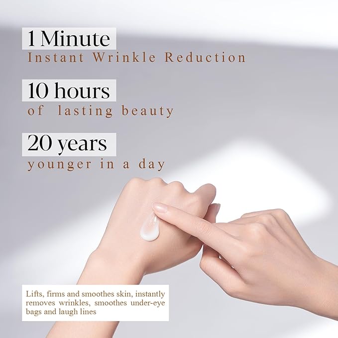 Instant Rapid Wrinkle Eye Cream-Temporary Effects Firm & Lift Under Eye Bags and Reduction Puffiness and Remover Dark Circles