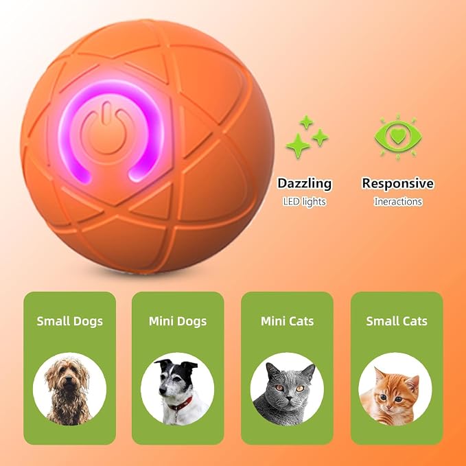 2 Pack Smart Interactive Dog Shaky Ball Toys, Pet Bounce Ball