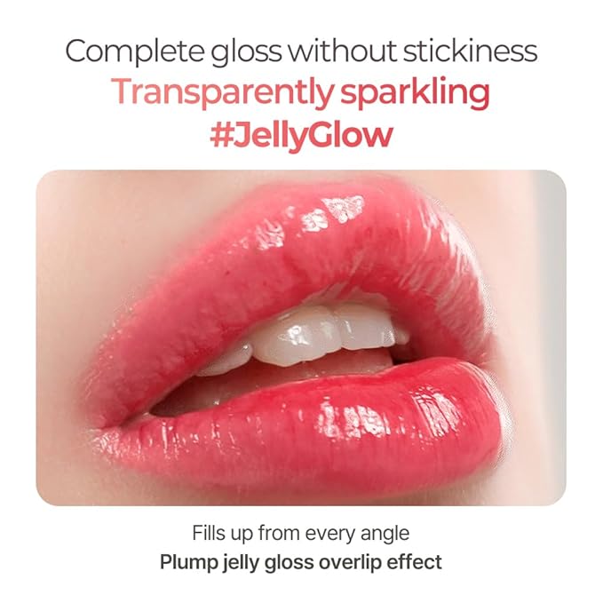 Berrisom Jelly Tattoo Tint, Long Lasting Korean Lip Stain with Jelly Texture, Transfer-Resistant Color, 3.8g / 0.13oz, 4 Shades (Raspberry)