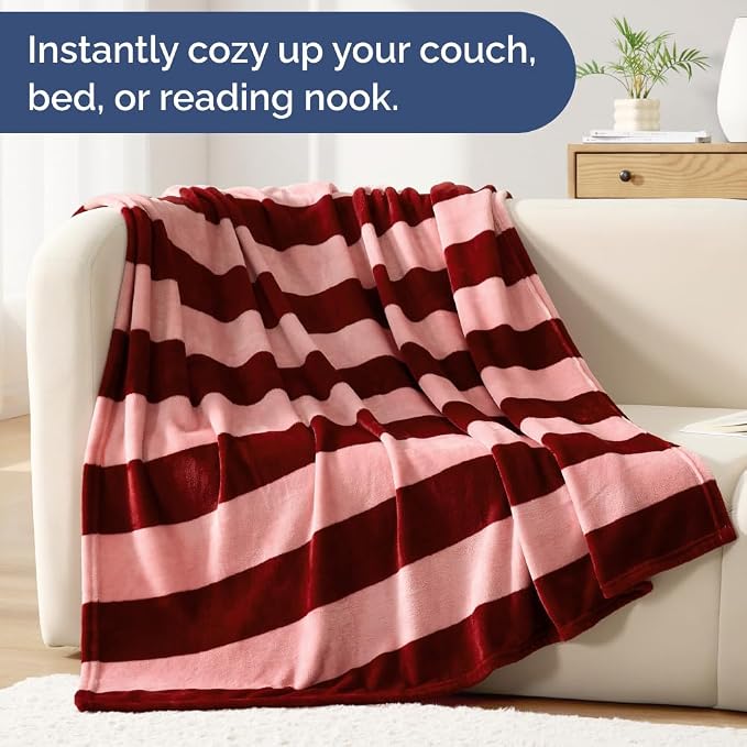 Ultra Soft Fleece Blanket - Flannel Fleece Luxury Blanket - Lightweight for Couch Bed Chair - Thick, Warm and Breathable - All Season Cozy Fuzzy, Anti-Static Microplush Bedding, Queen, Design 321