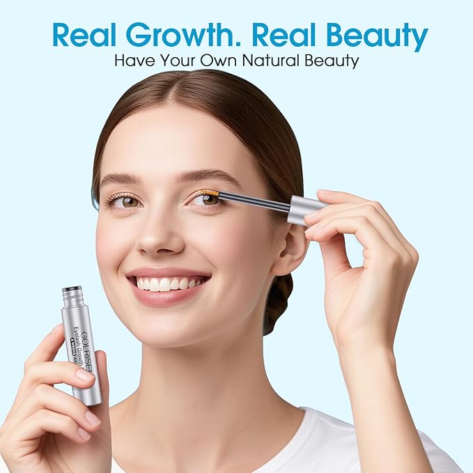 Eyelash Growth Serum with Myristoyl Pentapeptide-4, Advanced Lash Enhancing Serum for Thicker, Longer, Fuller Lashes - 4ml Lash Serum for Natural Eyelash Growth