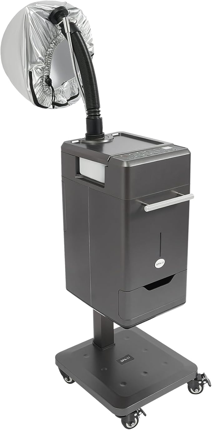 110V 500W Nano Hair Steamer Machine, Professional Micro Mist Salon Hair Processor, Salon Spa Equipment Vertical Nano Hair Steamer for Deep Hair Care Repair, Hair Styling