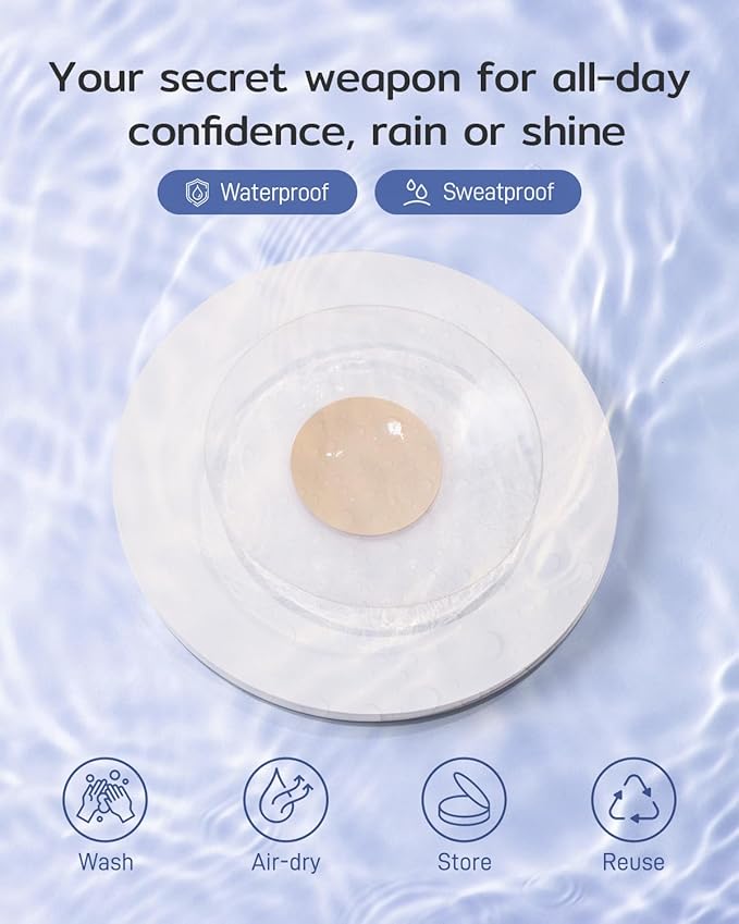Niidor Transparent Nipple Covers For Women Seamless Silicone Pasties Nipple Covers Reusable 2025 Upgraded Breast Petals