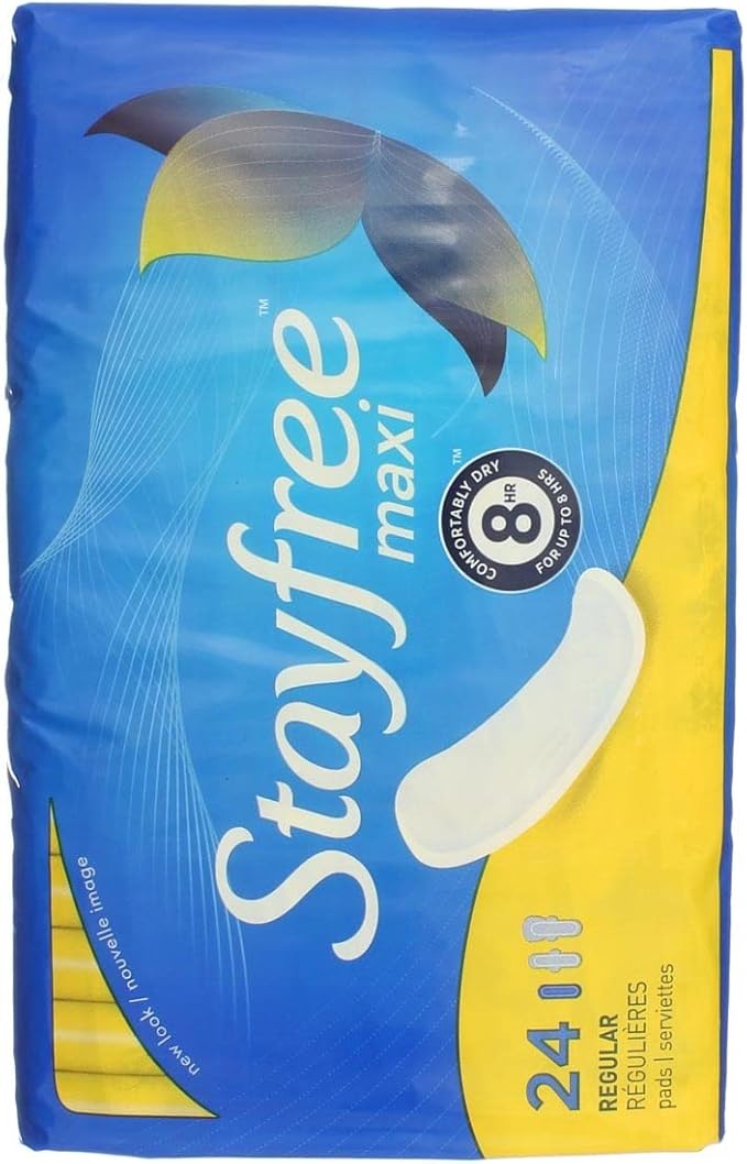 Stayfree Reg Maxi Pad 24ct