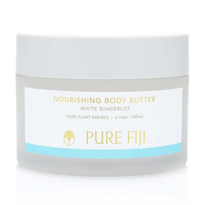 PURE FIJI Nourishing Body Butter, White Gingerlily (6.7oz/200ml)
